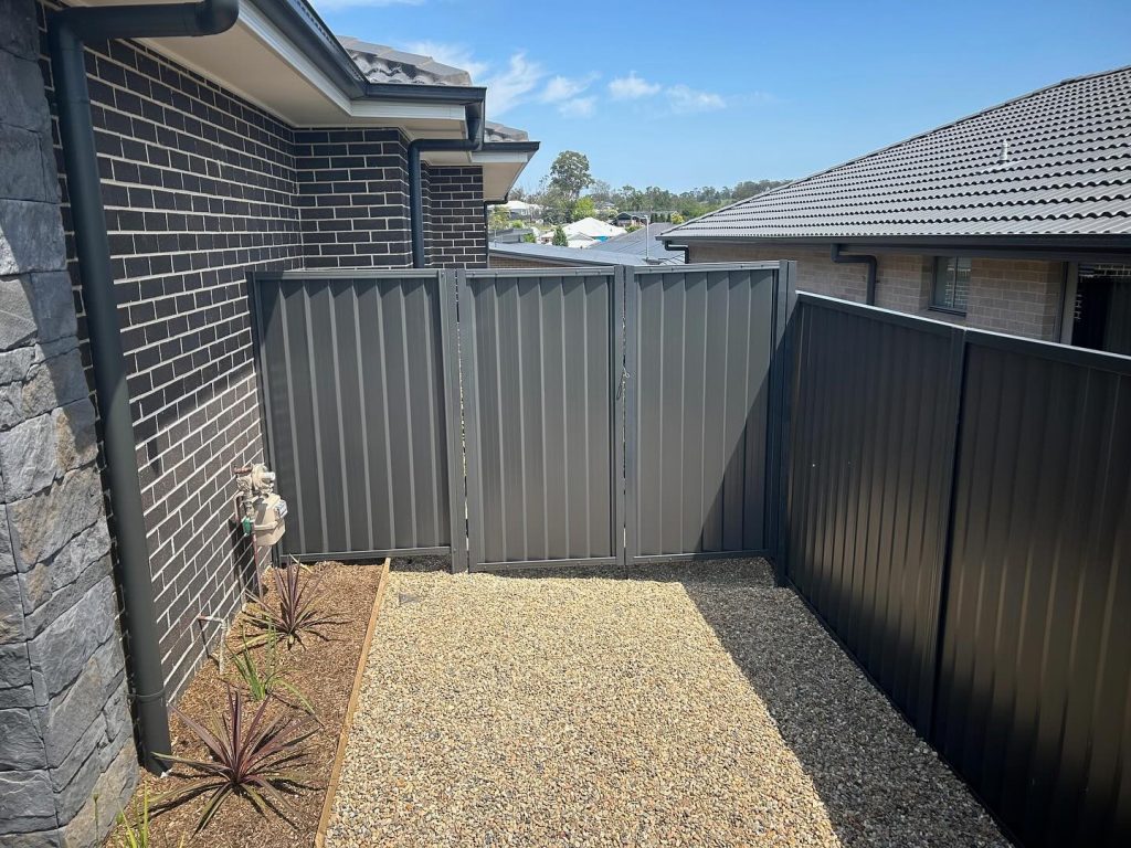 Durable and attractive wooden fence installed by T&J Landscaping in North Shore